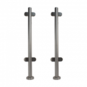 Poste de 2" Para Barandal de 1 Mt Con 4 Grapas 180°