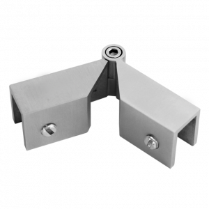 Conector Escuadra  Vidrio Vidrio Ajustable