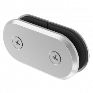 Conector Curvo Vidrio Vidrio 180°