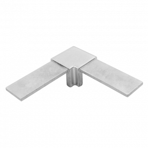 Mini Railing Cuadrado Codo Horizontal Fijo 90°