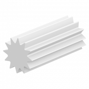 Empaque de Vinil Cola de Rata Estriada