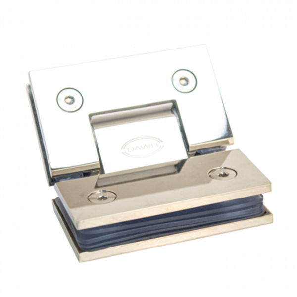 Bisagra Cristal-Cristal 135° Sin Bisel