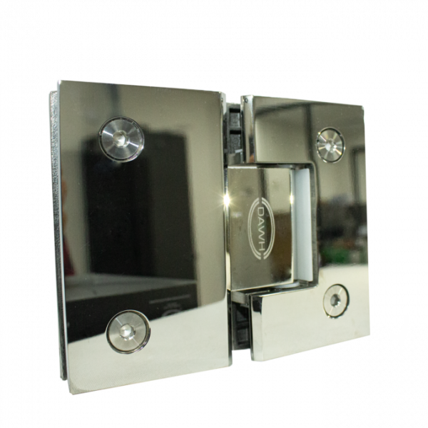 Bisagra Cristal-Cristal 180° Sin Bisel