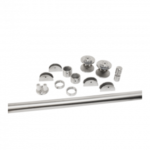 Kit de Riel Tubular Para Cancel de Baño 6 mm